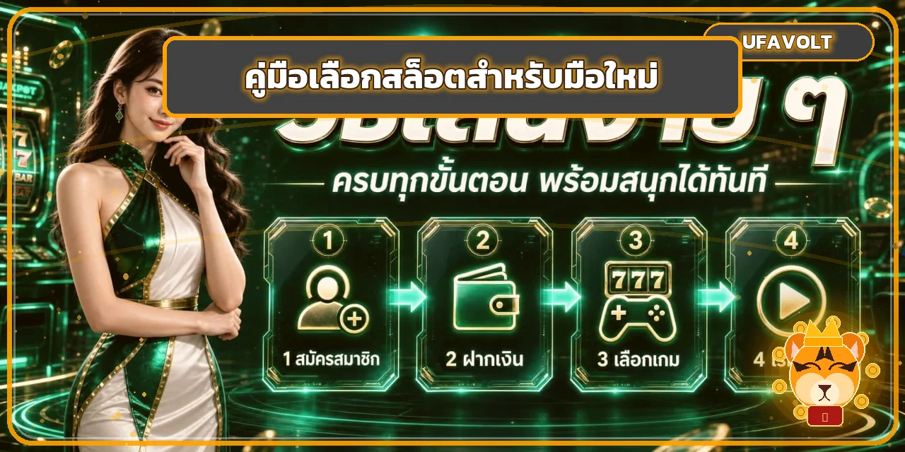 UFAVOLT วิธีเลือกเกมสล็อตสำหรับมือใหม่ ดู RTP ให้เป็น